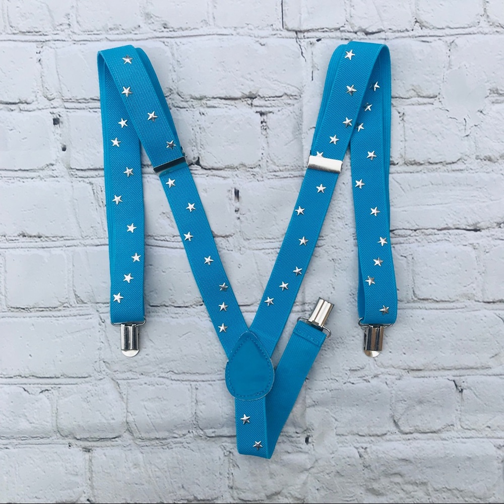 3 for $10 Adjustable suspenders with star studs